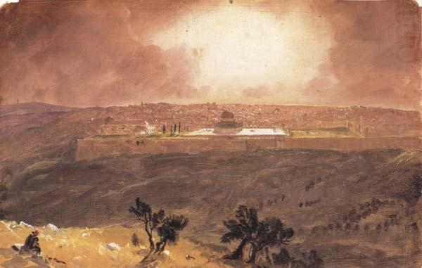 Frederic E.Church Jerusalem from the Mount of Olives china oil painting image